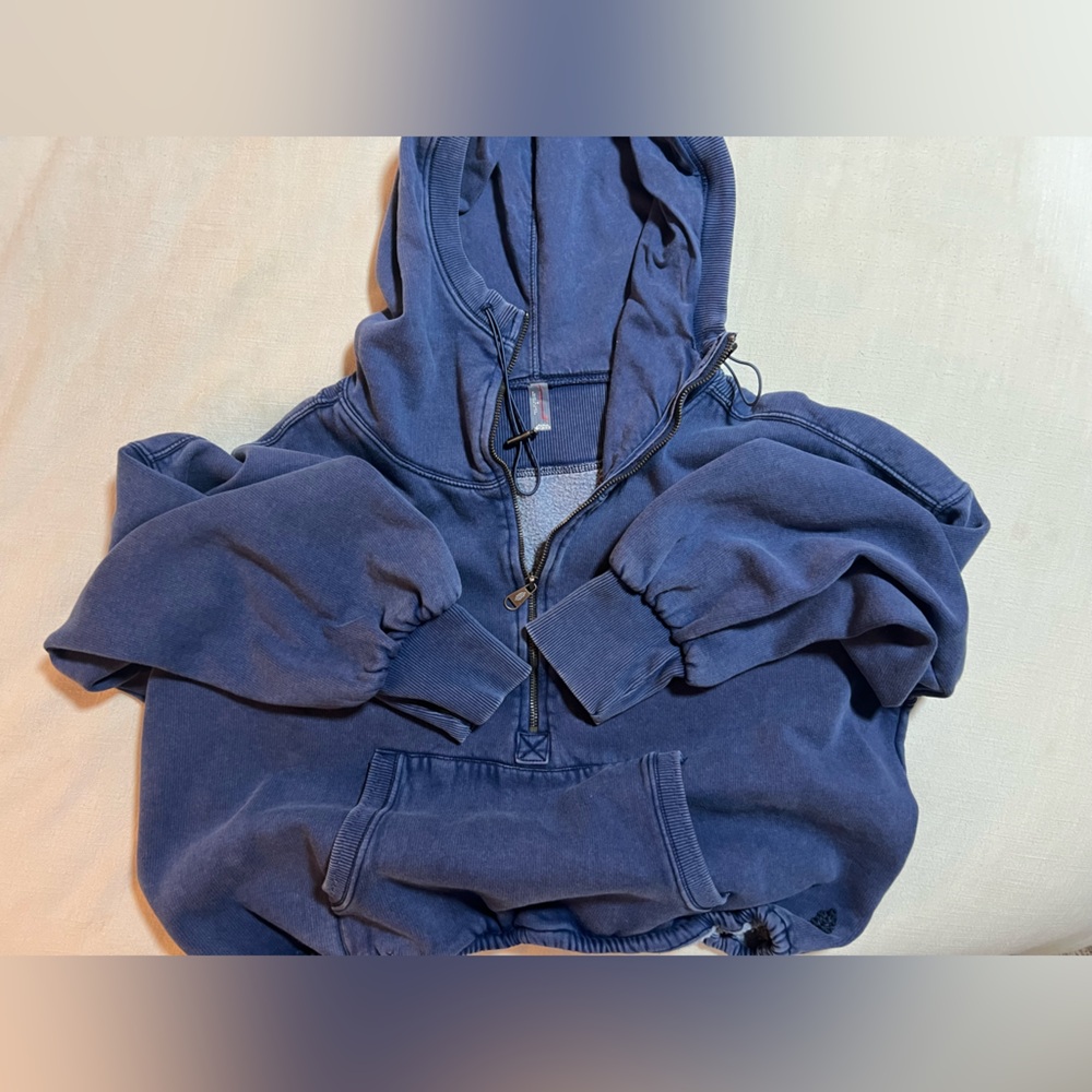 FP Movement by Free People Blue Hoodie Jacket